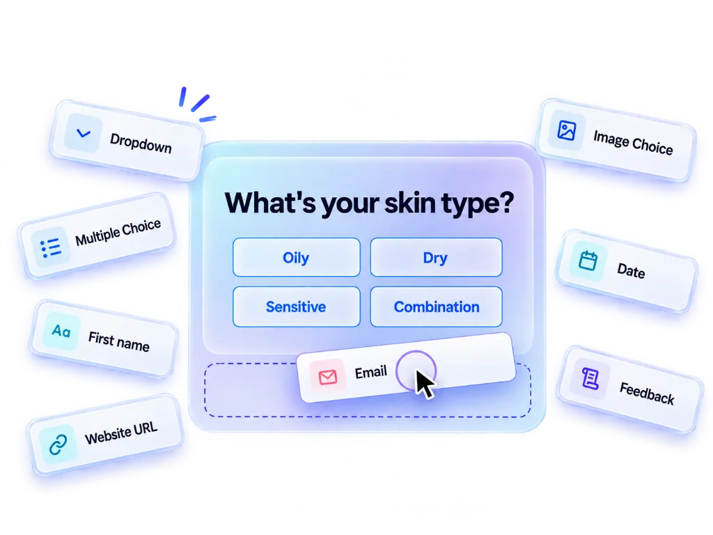 QuizyPilot Visual Drag and Drop Quiz Builder Interface